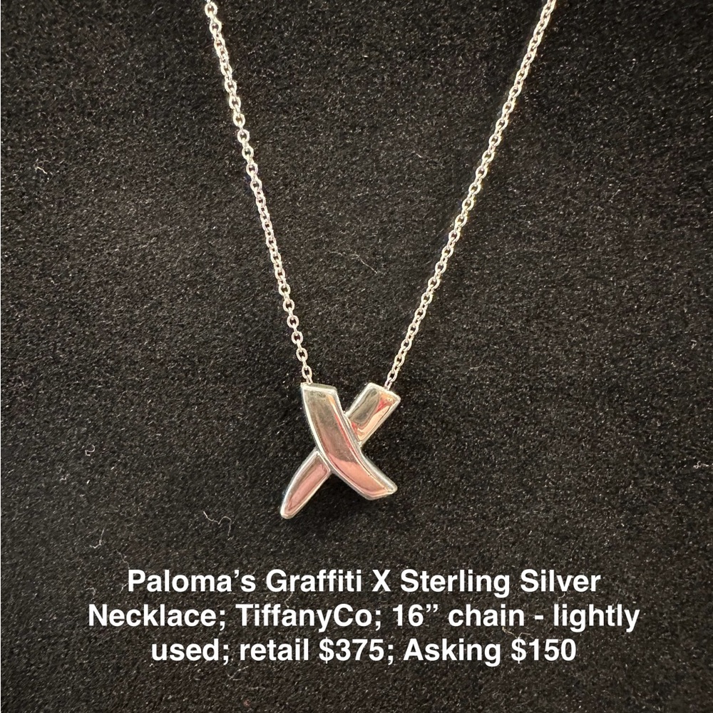 Tiffany & Co. Silver Graffiti X Necklace